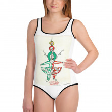 All-Over Print Youth Swimsuit   "Send in the Clowns"